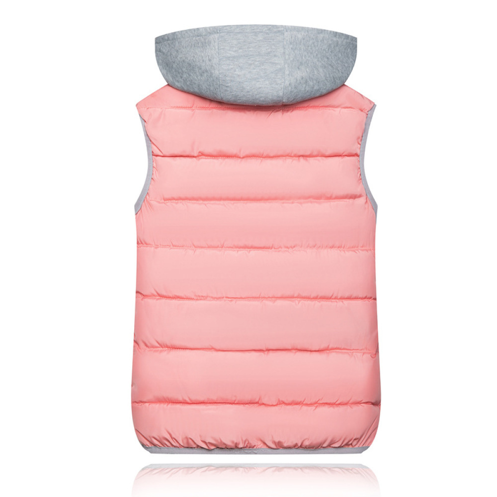 Puffer Vest Padded - เสื้อกั๊กมีฮู้ดบุผ้าสำหรับผู้หญิง สีสันสดใส แฟชั่นฤดูหนาว แจ็คเก็ตแขนกุด ทรงหลวม ให้ความอบอุ่น