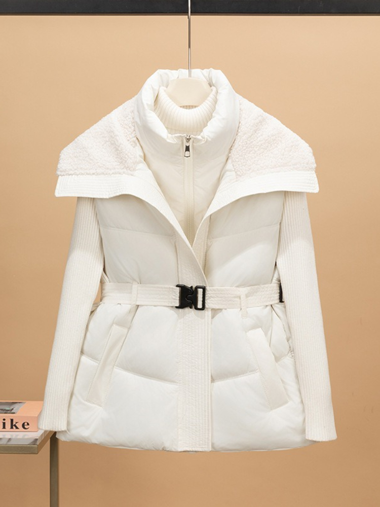 Puffer Vest Padded - เสื้อกั๊กผู้หญิงแบบใหม่ ผ้าควิลท์หนานุ่ม อุ่นสบายสำหรับฤดูหนาว มีฮู้ด สีพื้น ไม่มีแขน