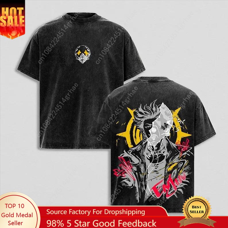 Street Fashion Vintage - เสื้อยืดลายอนิเมะวินเทจ Gachiakuta เสื้อยืดสำหรับคนรักอนิเมะ ของขวัญ เสื้อยืดพิมพ์ลายกราฟิก เสื้อยืดโอเวอร์ไซส์