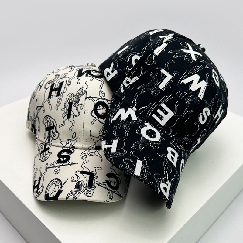 ใหม่หมวกเบสบอลอเนกประสงค์พิมพ์ - Street Fashion Graffiti บทวิจารณ์และราคา