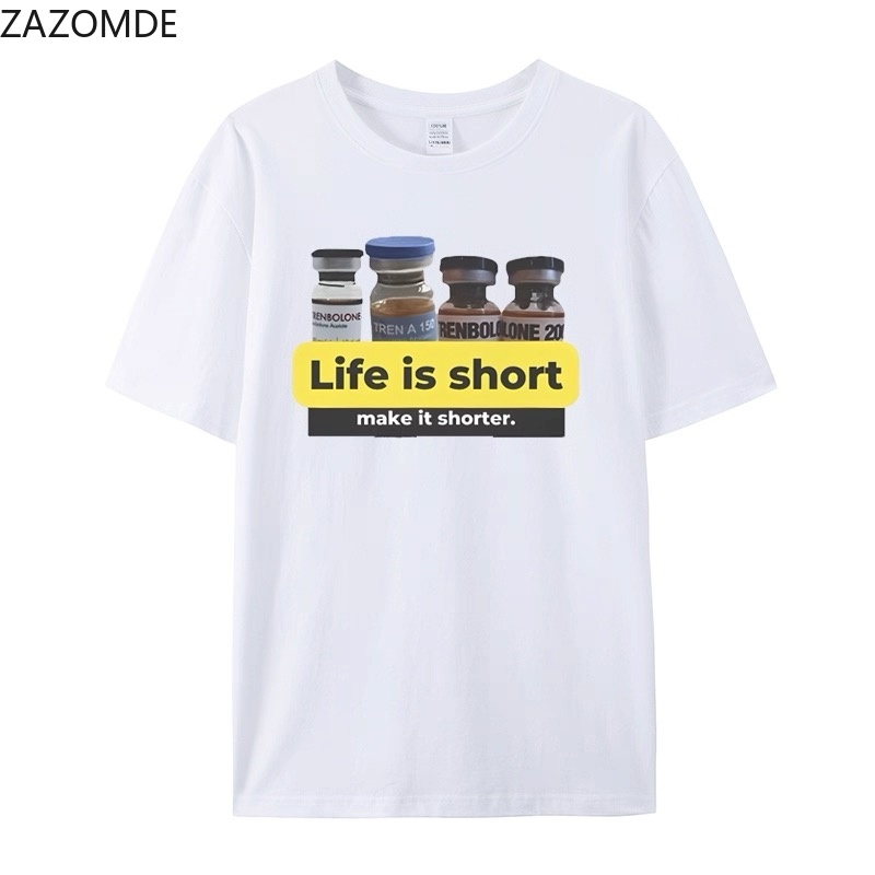 เสื้อยืดพิมพ์ลายคำพูดตลกสไตล์ว - Street Style Fashion Quotes บทวิจารณ์และราคา