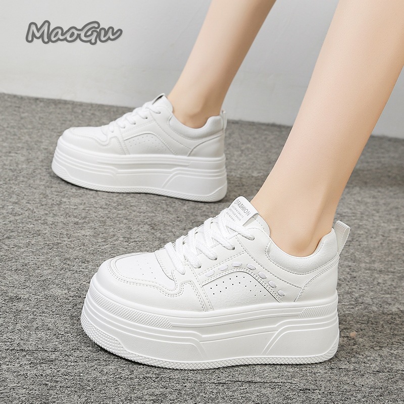 รองเท้าผ้าใบเสริมส้นสีขาวสำหรั - Chunky Sneaker Platform บทวิจารณ์และราคา