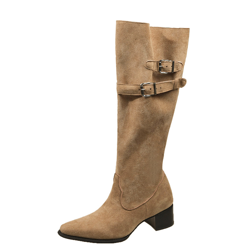 Vintage Suede ผู้หญิงกางเกงขาร - Street Fashion Vintage บทวิจารณ์และราคา