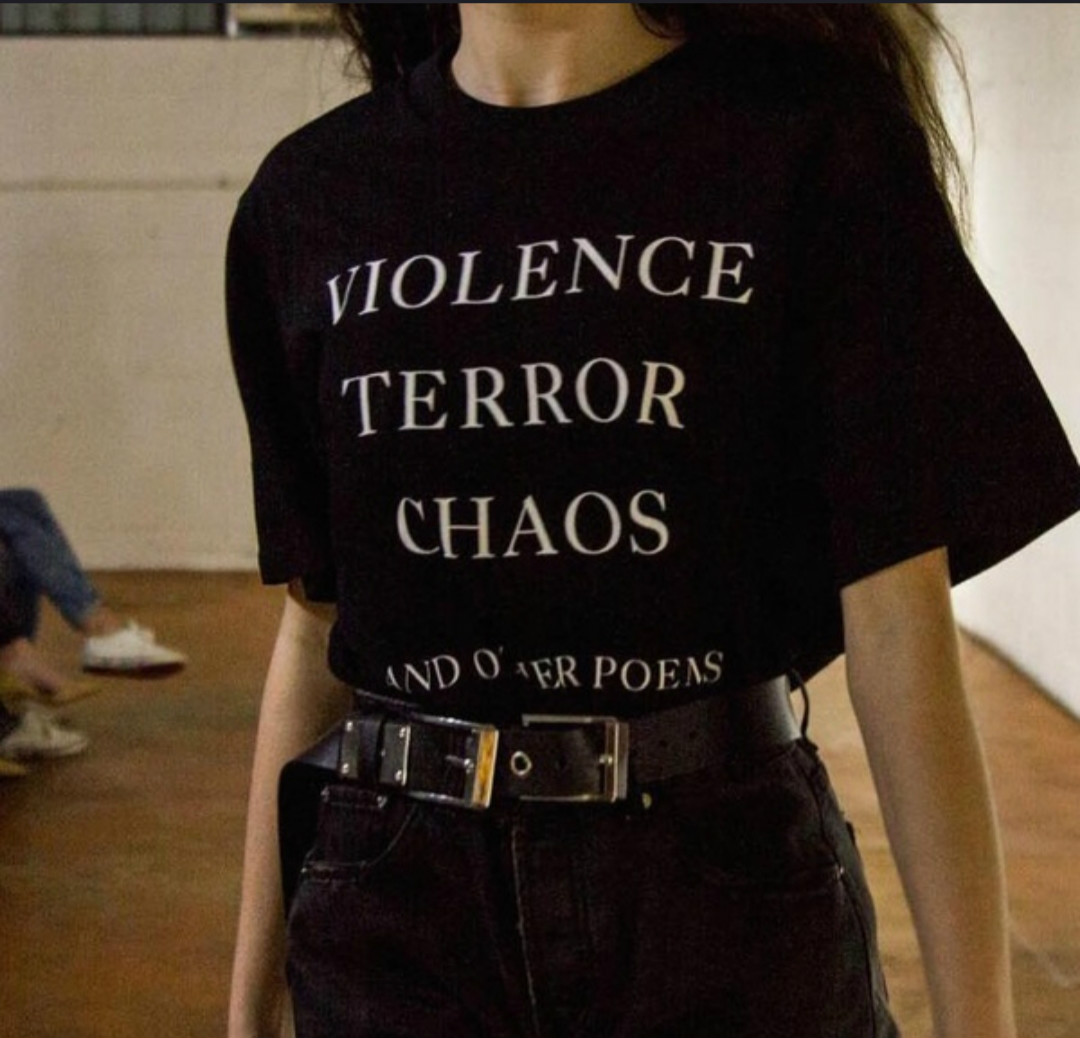 อาชญากรรม Terror Chaos และบทกว - Street Style Fashion Quotes บทวิจารณ์และราคา
