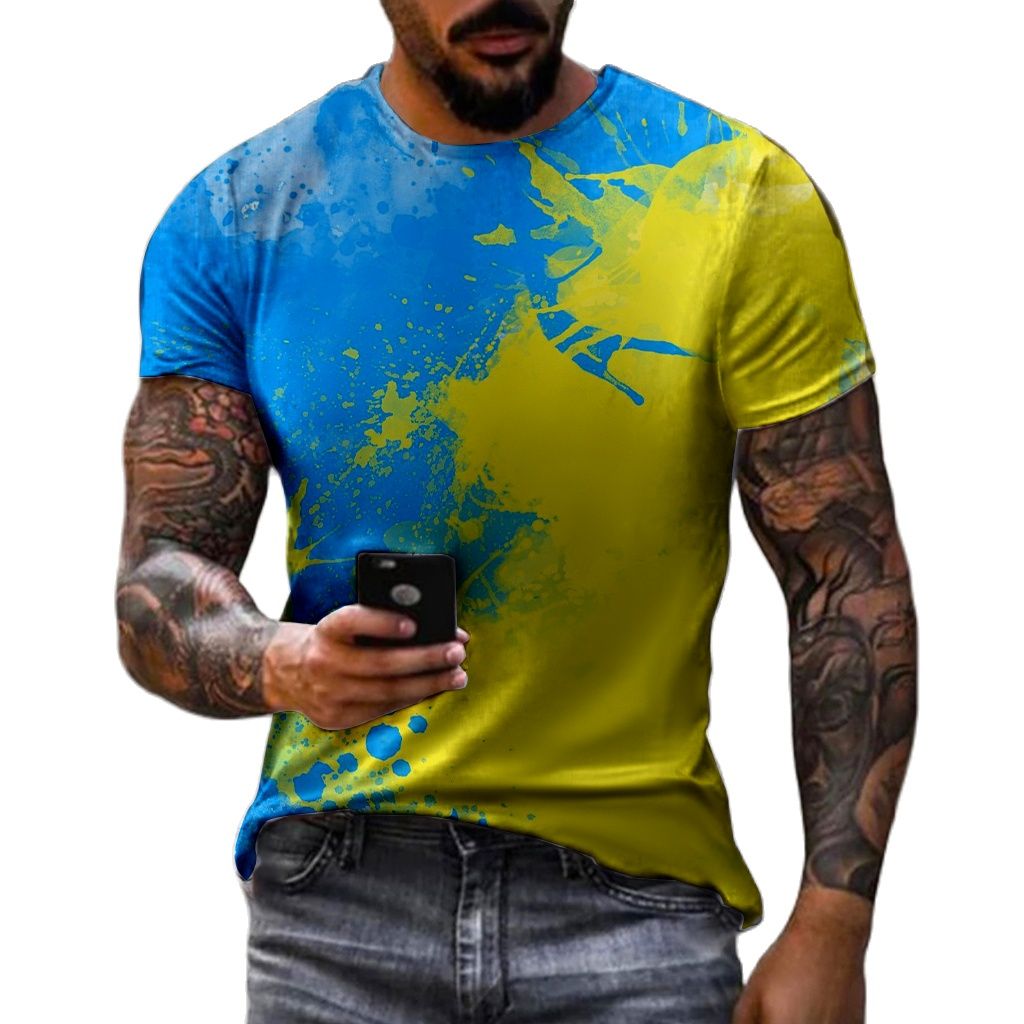 ฤดูร้อนแฟชั่นเสื้อยืดผู้ชายลาย - Street Fashion Graffiti บทวิจารณ์และราคา