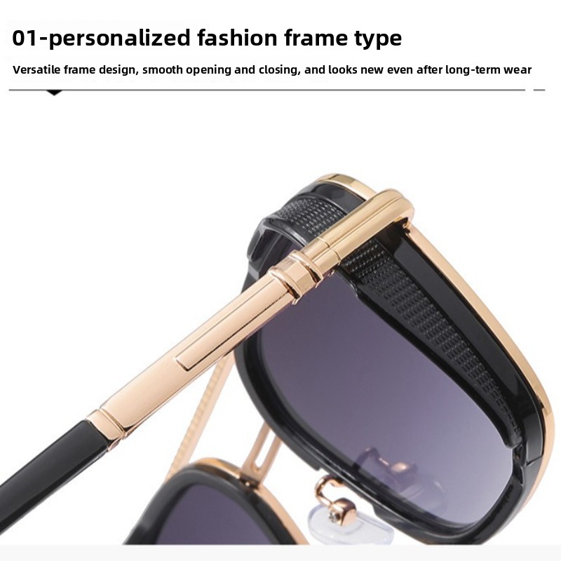 แว่นกันแดดทรงรีสไตล์เรโทรสำหรั - Street Fashion Photography บทวิจารณ์และราคา