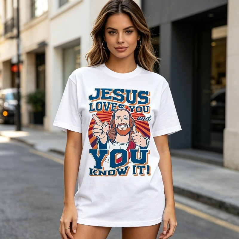 เสื้อยืดพิมพ์ลายคำคมพระเยซูเกี - Street Style Fashion Quotes บทวิจารณ์และราคา