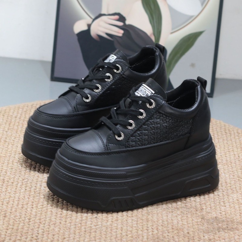 รองเท้าผ้าใบส้นเตารีดแบบหนา รุ - Chunky Sneaker Platform บทวิจารณ์และราคา