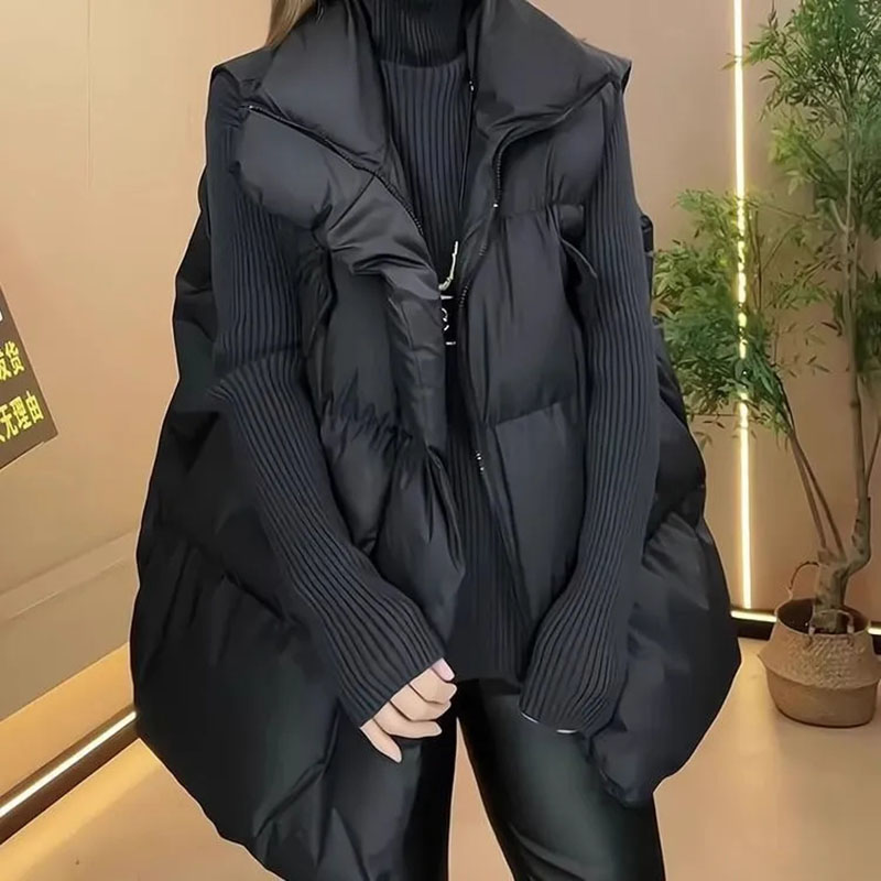 เสื้อกั๊กพาร์กาผู้หญิงไซส์ใหญ่ - Puffer Vest Padded บทวิจารณ์และราคา