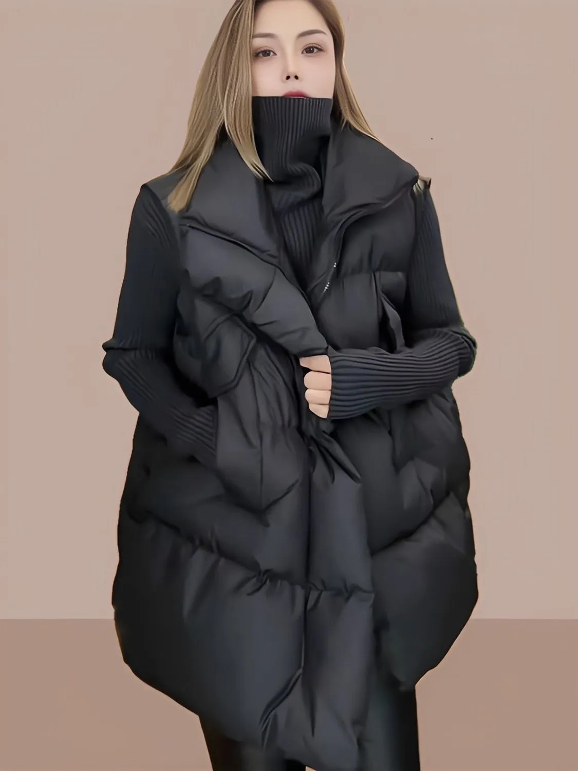 เสื้อกั๊กพาร์กาผู้หญิงไซส์ใหญ่ - Puffer Vest Padded บทวิจารณ์และราคา