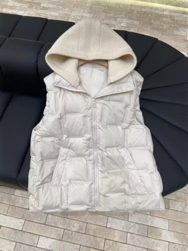 เสื้อแจ็คเก็ตไหมพรมลำลองสำหรับ - Puffer Vest Padded บทวิจารณ์และราคา