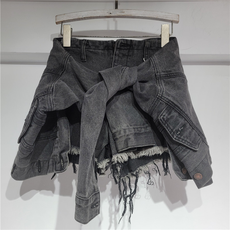 กางเกงยีนส์ขาสั้นผู้หญิง วินเท - Street Fashion Vintage บทวิจารณ์และราคา