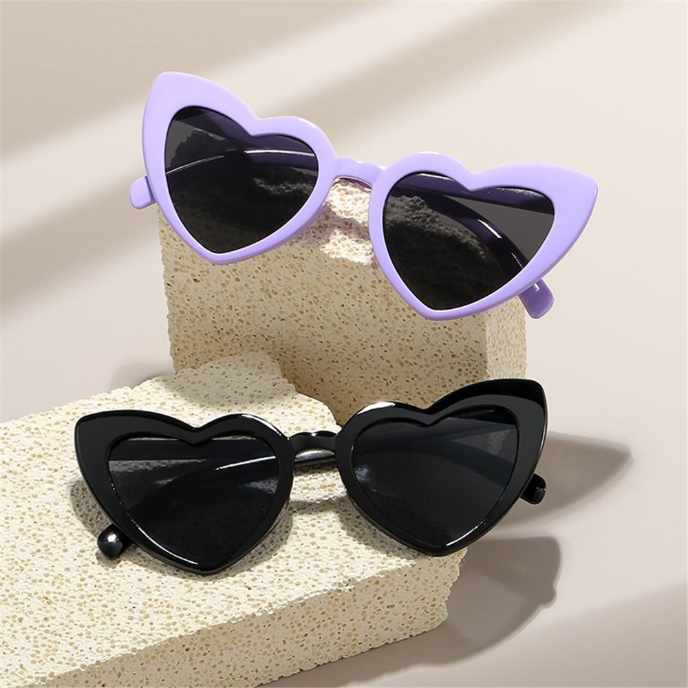 แว่นกันแดดรูปหัวใจป้องกันรังสี - Street Fashion Vintage บทวิจารณ์และราคา