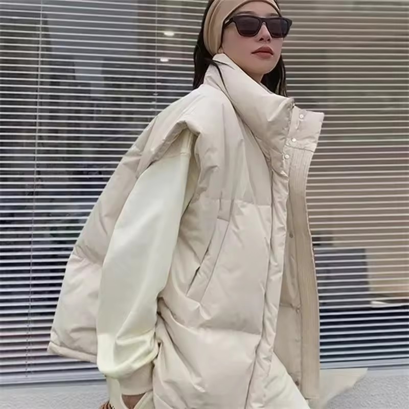 2025 ใหม่เกาหลีฤดูหนาวเสื้อแจ็ - Puffer Vest Padded บทวิจารณ์และราคา