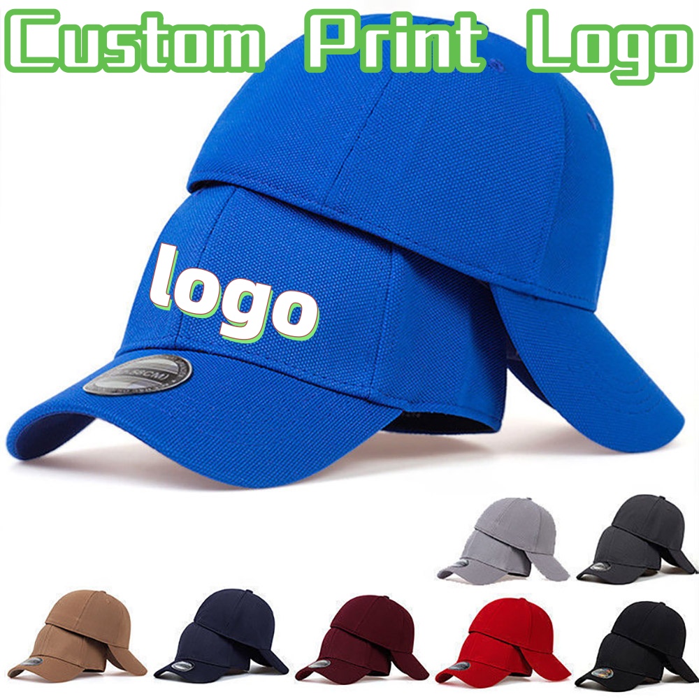 หมวกเบสบอลปีกโค้งพิมพ์โลโก้ตาม - Baseball Cap Fitted บทวิจารณ์และราคา