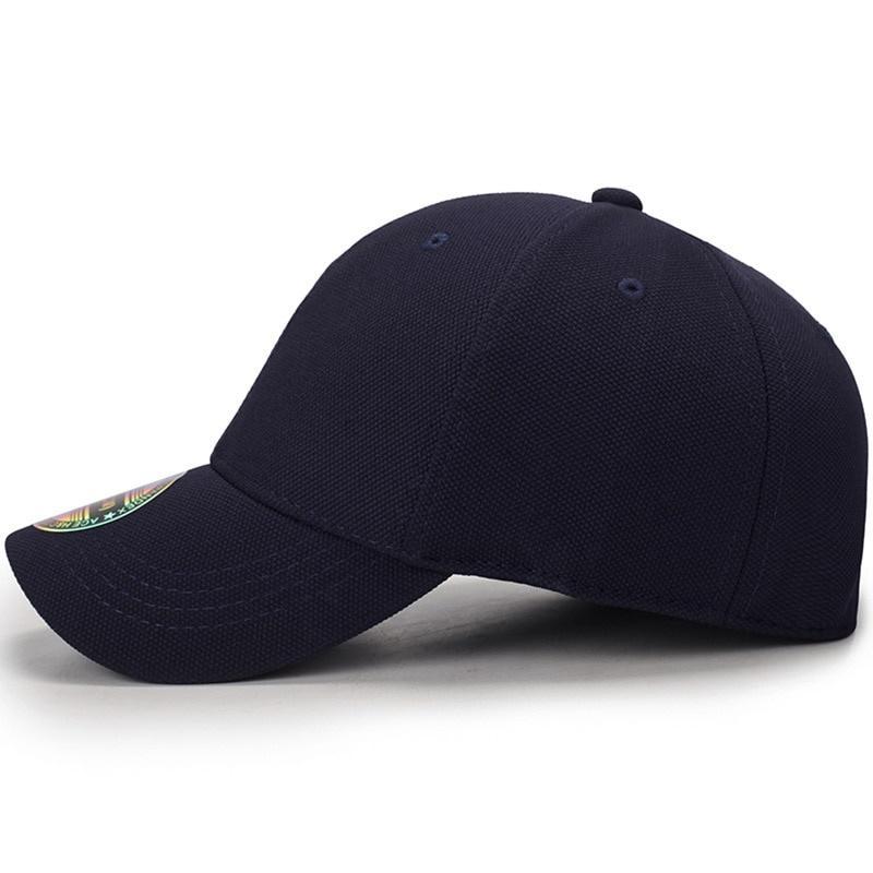 หมวกเบสบอลปีกโค้งพิมพ์โลโก้ตาม - Baseball Cap Fitted บทวิจารณ์และราคา