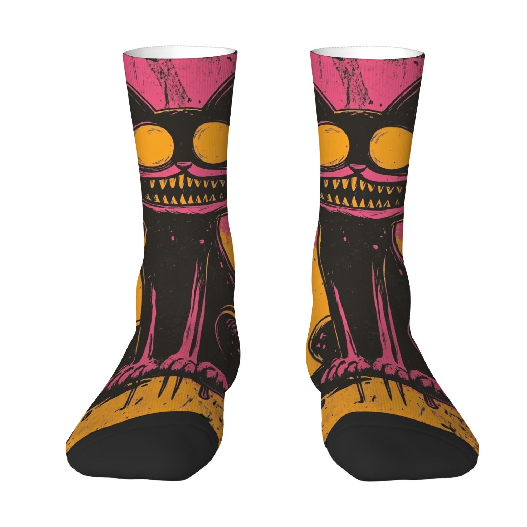 ถุงเท้าลายกราฟฟิตี้แมวสุดเท่สำ - Street Fashion Graffiti บทวิจารณ์และราคา